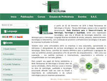 Tablet Screenshot of paranametrologia.org.br